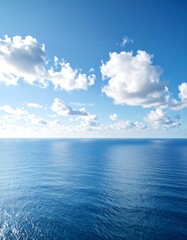 Obraz premium Vast ocean meets a clear sky (2)