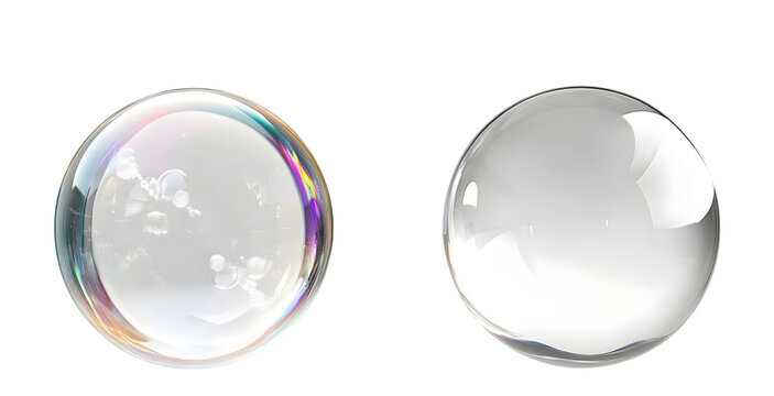 glass sphere isolated on white