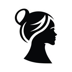 silhouette of a woman vector illustration.