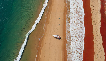 la plage de sable fin