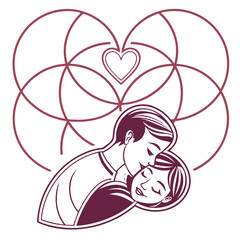 Minimalist Heart Vector Symbol