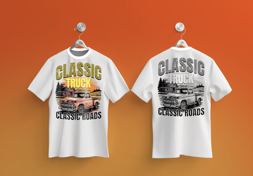 Classic Truck T Shirt Design