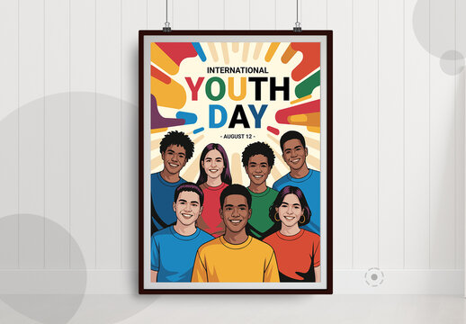 Youth Day Poster Template Layout