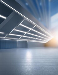 Obraz premium modern office building with blue sky