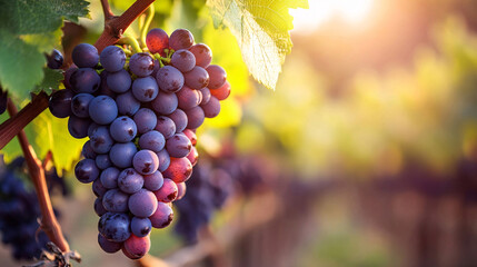 Fototapeta premium grapes on vine