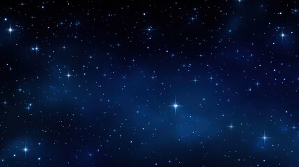 Deep Space Shining Stars in Night Sky &ndash; Constellation Star Field and Galaxy Unfolding, Where Luminous Stars Weave Cosmic Patterns Across Vast Celestial Expanse