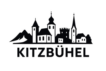 City skyline with iconic buildings and landmarks, Kitzb&uuml;hel