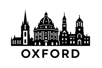 Obraz premium City skyline with iconic buildings and landmarks, Oxford