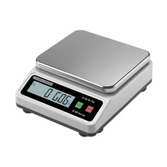 Digital kitchen scale with stainless steel platform