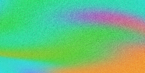 Banner header design green pastel pink blue orange gradient background, retro summer grainy texture noise effect