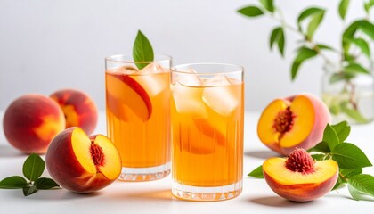 Fototapeta premium juice and fruits