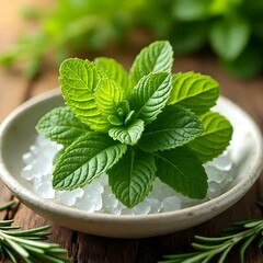 mint in a pot