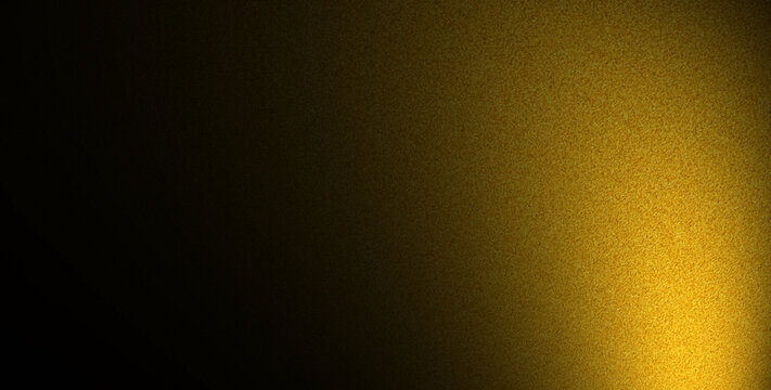Grainy noisy background, abstract color gradient  yellow black, vibrant noise texture banner header poster cover flyer backdrop design.