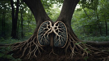 Lungs of the Earth: A Symbolic Connection Between Trees and Respiration
