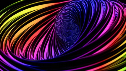 Fototapeta premium a colorful swirl of light