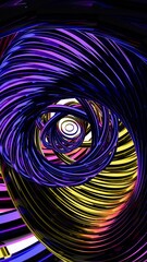 Naklejka premium a spiral of colorful lines