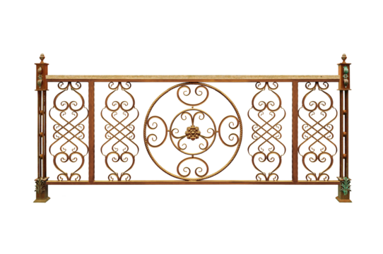 Railings, internal fencing. C.