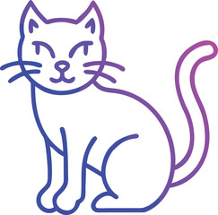 vector illustration of a cat