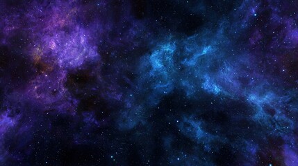 Dreamy Blue-Purple Starry Sky Background – Twinkling Stars Scattered Across Soft Indigo-Violet Canvas, Weaving a Magical Celestial Atmosphere