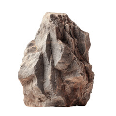 Natural rock formation with textured surfaces displayed on a neutral background for decorative purposes