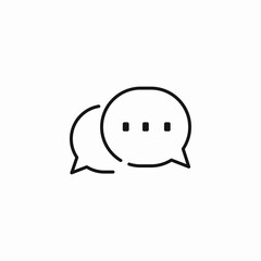 chat speech bubbles icon sign vector