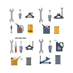 Obraz premium Flat vector of auto service tools, Car Maintenance & Auto Repair illustration