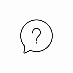 question mark bubble icon sign vector