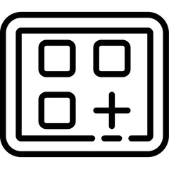 Obraz premium Grid 2 plus Icon