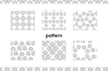 A pattern based on the silhouette of a nail. Illustration.