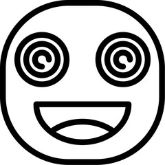 Face spiral eyes Icon