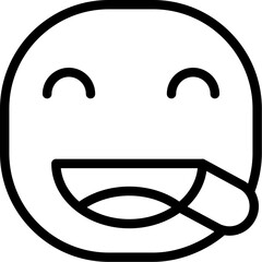 Face smile tongue Icon