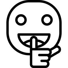 Face shush Icon