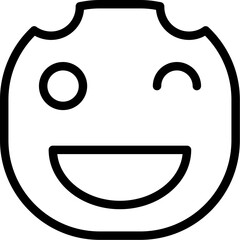 Face grin wink Icon