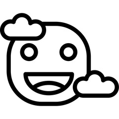 Face clouds Icon