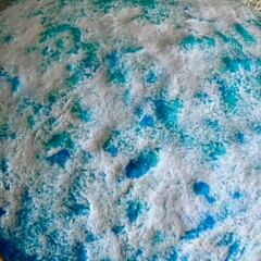 white and blue background, decorative plaster 