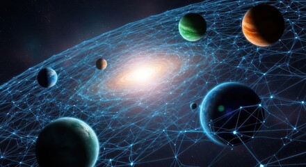 Galactic Nexus: Diverse Planets Connected by a Luminous Blue Interstellar Network