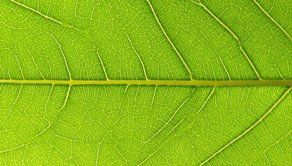 Obraz premium Close Up View Of Green Leaf Veins