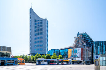 Naklejka premium Augustusplatz, Leipzig, Deutschland 