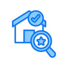 Appraisal blue icon 