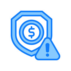Risk blue icon 