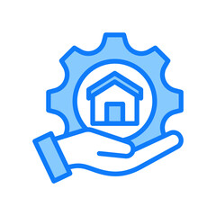 Property blue icon 
