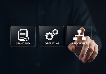 Business process icons standard operating procedure