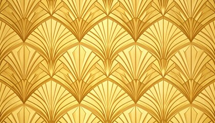 Ornate Gold Art Deco Pattern Background