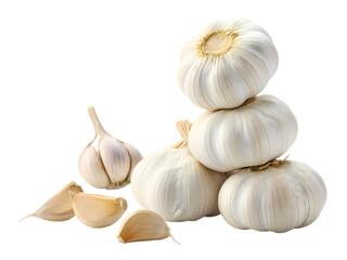 Fresh Garlic Bulbs and Cloves: Culinary Ingredient Photography