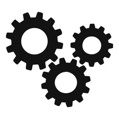 Interconnected Gears Cogwheels Teamwork Engineering Technology Progress Concept