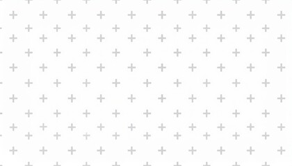 Simple Light Gray Plus Pattern on White Background