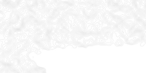 Fototapeta premium Black and white lines seamless Topographic map patterns, topography line map. Vintage outdoors style. The stylized height of the topographic map contour in lines and contours isolated on transparent. 