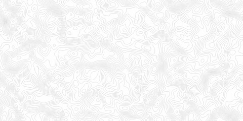 Black and white lines seamless Topographic map patterns, topography line map. Vintage outdoors style. The stylized height of the topographic map contour in lines and contours isolated on transparent.	