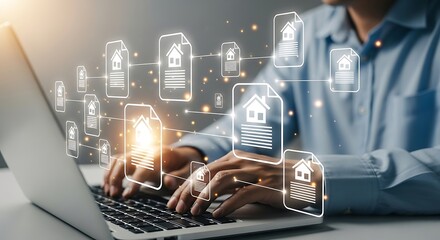 Effortlessly manage property documents and connect with clients using intuitive digital tools and data networks for seamless real estate transactions.