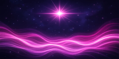 Obraz premium Abstract space background with stars glowing galaxy night sky and space for text